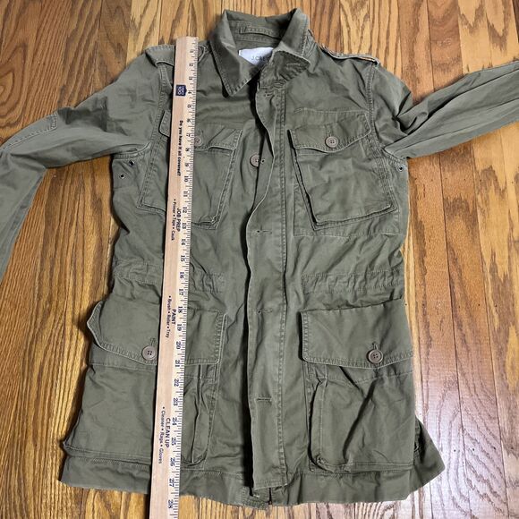 J. Crew Boyfriend Fatigue Jacket Small Womens Green Military Field Rugged - Picture 5 of 8
